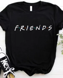 Friends TV Show T Shirt Women Summer Short Sleeve Leisure Top Tee Shirt Ladies Casual T-shirt Female 90s Best Friends Tshirt