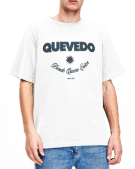 Vintage Quevedo Album T-Shirts for Men Women O Neck 100% Cotton Donde Quiero Estar Short Sleeve Tees Plus Size Clothes