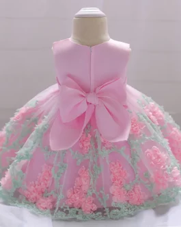 2023 Summer Baby Girl Dress Princess Party  Frock Christening Kids Clothes 1 Year Birthday Party Wedding 3-24 Month Vestidos