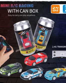 1:58 Remote Control MINI RC Car Battery Operated Racing Car PVC Cans Pack Machine Drift-Buggy Bluetooth radio Controlled Toy Kid