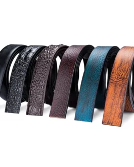 3.5cm width Cowhide Belt Strap Leather Belt Straps No Buckle Genuine Leather Belts Automatic Buckle Belt For Men Wholesale Hot
