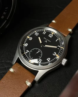 Baltany Dirty Dozen Collection Vintage Quartz 36mm Min Wristwatch Small Seconds VD78 Move Luminous 100M Waterproof Watch For Men