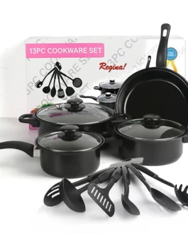 13-Piece Set Non-Stick Pots And Pans Kit Kitchen Utensil Frying Pan Cookware Set Gifts for Friends and Family