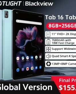 ?World Premiere?Blackview Tab 16 Tablet Android 8GB+256GB 11”2k FHD+ Display 7680 mAh Battery Widevine L1 Unisoc T616 Tablet PC
