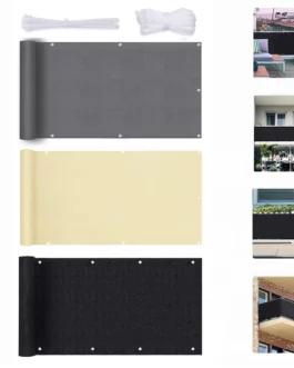 Sunshade Net Ventilation Privacy Screen Balcony Cover HDPE Buckle Outdoor Sail Awning Shade Cloth Garden Fence Shelter