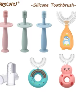 1/2/5PC Baby Soft Silicone Training Toothbrush Baby Children Dental Oral Care Tooth Brush Tool Baby kid tooth brush Infant items
