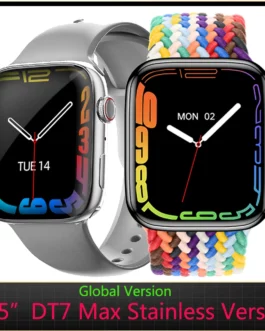 1.95″ Series 7 Smart Watch DT7 Pro Max NFC Always-on Display Men Women BT Call Smartwatch 2022 DT NO.1 Stainless Steel Case