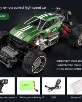 1:14 4WD 2.4G RC Car Metal 20km/h High Speed Motor Off Road Drift Electric Recharging Toy Remote Control Car Gift for Kids Boy