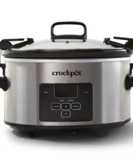 4-Quart Cook and Carry Programmable Slow Cooker Stainless Steel Cooking Appliances Kitchen Home