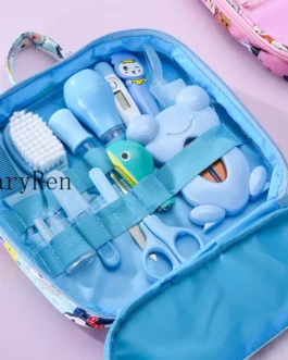 13Pcs/Set Baby Care Kit Newborn Baby Kids Nail Hair Health Care Thermometer Grooming Brush Kit Clipper Scissor Kid Toiletries