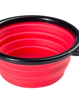 450ML Foldable Silicone Pet Bowl Portable Puppy Food Container Collapsible Feeder for Outdoor Camping Dog Accessories