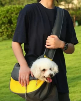 1pc Outdoor Travel Mesh Oxford Pet Puppy Carrier Handbag Pouch Single Shoulder Bag Sling Mesh Comfort Travel Tote Shoulder Bags