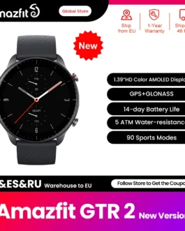 [New Version] Amazfit GTR 2 New Version Curved Bezel-less Design Smartwatch Alexa Built-in  Ultra-long Battery Life Smart Watch