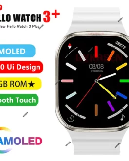2023 Hello Watch 3 Plus Smart Watch With 4GB ROM 2.04 Inch 49mm Bluetooth Smartwatch Photo Album Local Music EBook For Men Women