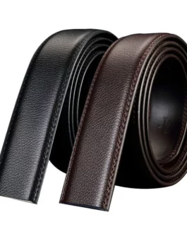 125/130CM Fashion Men’s  Belts Cow Leather Automatic Buckle Belt Luxury  Waist Ratchet Business Waistband for Office