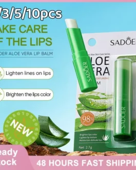 1/3/5/10pcs Moisture Lip Balm Nourishes Lips Reduce Lip Lines Long-Lasting Natural Aloe Lipstick Anti Aging Lip Care Lipstick