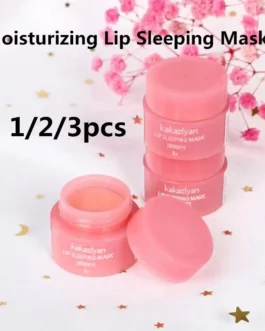 1/2/3 Korea Lip Mask Lip Sleep Mask Night Sleeping Lips Care Maintenance Moisturizing Lip Gloss Bleach Cream Lip Balm Strawberry