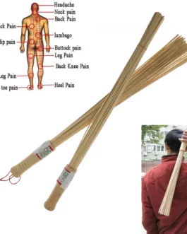 1pc Natural Bamboo Pat Fitness Sticks Massage Relaxation Masseur Hammer Stick Sticks Fitness Pat Environmental Wooden Handle