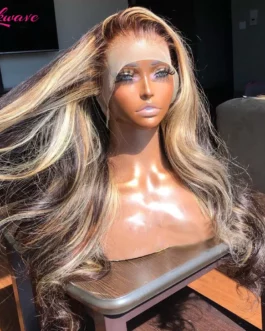 13×4 Hd Highlight Wig Human Hair Body Wave Frontal Wig Brazilian On Sale Glueless Honey Blonde Lace Front Wig For Women 36 Inch